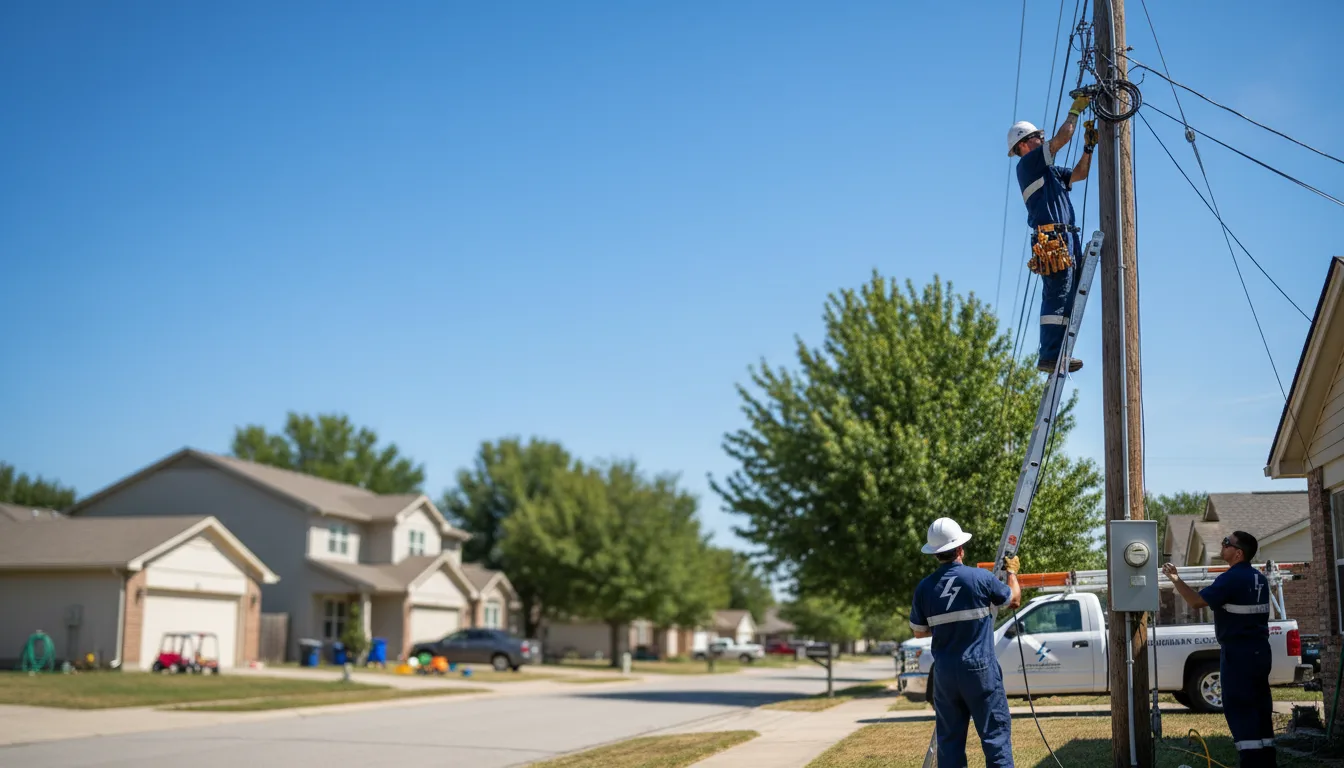 Residential electrician providing installation services in Freeman, SD